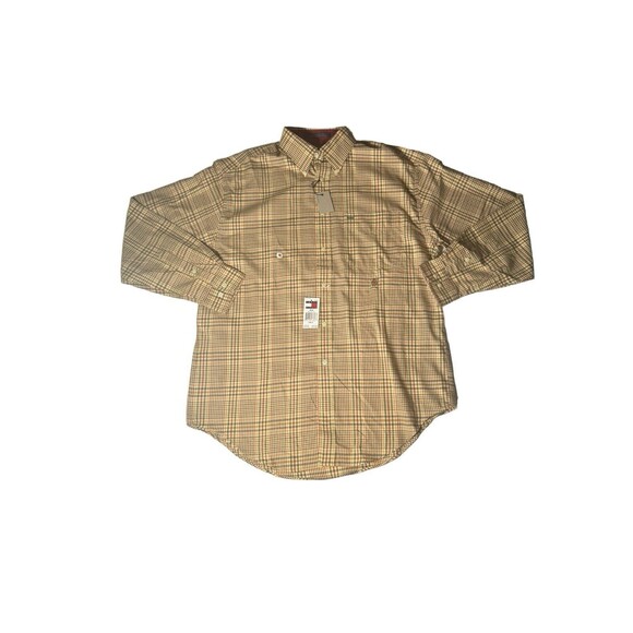 New Vintage Tommy Hilfiger Flannel Button Down Shirt Mens M Plaid 90s Y2K